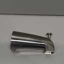 Slip Fit Tub Spout with Pull-Up Diverter for 1/2 inch Copper Tube, Brushed Nickel