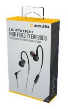 Acoustix Lightweight High Fidelity Earbuds