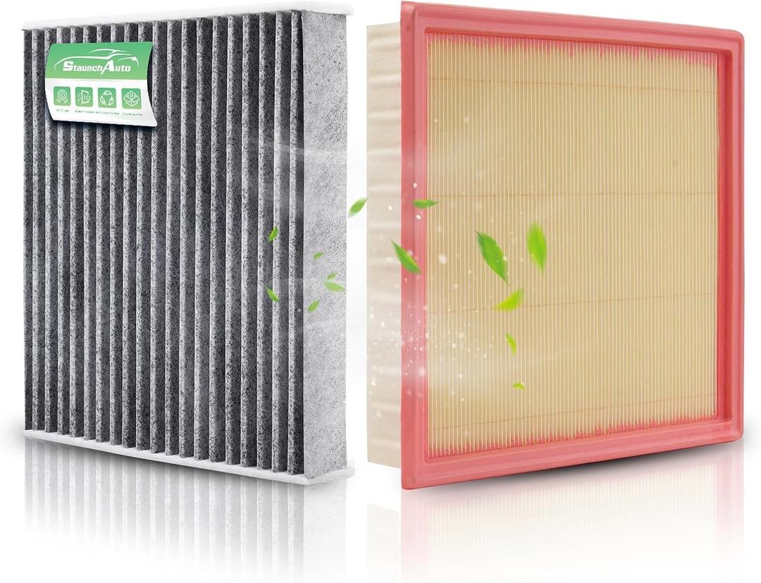Engine Air Filter + Cabin Air Filter Set, Replacement for Nissan Pathfinder 2022-2026 (3.5L), INFINITI QX60 2022-2026 (3.5L), Automotive Accessories-2 Pack Replace #272775NA1A 16546-6TA0A