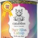 Catnip for Cats  1oz Jar - 100% Essential Natural Cat Nip Herb Resealable Jar - Fresh Aroma Stimulates Activity & Enhancing Play for Indoor Cats - Great for Cat Nip Toys, Play & Training