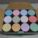 MeiGlow Empty Candle Tins for Making Candles, 24 Pack(12 Colors) 8 oz with Lids, Cotton Wicks, Wick Stickers, Holders, Labels, Pink Ribbon and Transparent Bags (8 oz)