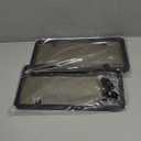 2-Pack License Plate Protector & Cover, License Plate Frame Anti-Scratch Universal for Car Truck SUV, Includes All Mounting Hardware (Tinted)