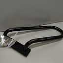 Handrails Wall Mount Stair Safety Handle Non-Slip Step Metal U-Shape Grab Yard Mounted Garage Porch Garden Hand Railings Powder Coated Heavy Duty Indoor or Outdoor Safe Bars Black for 1 to 3 Steps