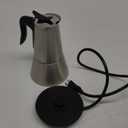 RSSK Electric Moka Coffee Pot Espresso Italian Coffee Maker 6 Cups Percolator Coffee Pot Electric Stainless Steel Classic Cafe Maker