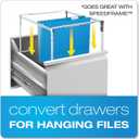 Pendaflex Reinforced Hanging File Folders, Letter Size, Yellow, 1/5 Cut, 25/BX (4152 1/5 YEL)