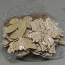 80PCS Wooden Spring Ornaments to Paint Butterfly Cutouts, 8 Styles DIY Blank Unfinished Wood Butterfly Cutouts Ornament for Home Crafts Hanging Decorations