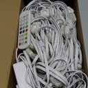 Permanent Outdoor Lights, 100ft Smart Eave Light with 72 LED Lights, IP67 Waterproof, App Control, Outdoor Lights, DIY RGB+IC Light for House Holiday Decorations (White)