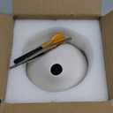 Ceramic Palo Santo Holder Burner,Incense Cone Holder,Mini Chiminea for Palo Santo Sticks and Sage Burner,with Handmade Heat Insulated Mat,Dust Brush,Metal Tweezer (White)