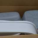 Enclosed Kitty Litter Box, 2 Pack Grey Cat Box with Lid, Mat & Scoop