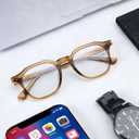 Dollger Blue Light Blocking Glasses For Woman Men Thick-Framed Square Non-Prescription, For Computer,Gaming, Phone Use