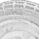 Gorilla Cart Wheels 10" Flat-free Solid Tire and Wheel Replacement 4.10/3.50-4 for Hand Truck, Wagon, Garden Dolly, Trolley - 2 Pack