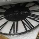Large Wall Clock for Living Room Decor, 24 Inch Non Ticking Silent, Battery Operated Modern Vintage Oversized Wall Clock for Bedroom Kitchen
