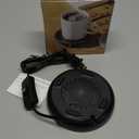 HouseGem Large Candle Warmer Plate,Ideal Desk Cup Warmer for Coffee, Beverages, Milk & Tea (Black)