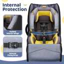 YOREPEK Padded Car Seat Travel Bag for Airplane Travel Compatible with Chicco, Britax, Nuna Rava, Sturdy Car Seat Backpack for Airport with Wear-Resistant Bottom, Large Carseat Cover for Baby Travel