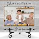 Grandparents Gifts 4 x 6 Picture Frame Wooden Frame Photo Frame Tabletop Display Home Decor for Living Room Office, Birthday Gifts Grandparents Picture Frames for Grandma Grandpa -34