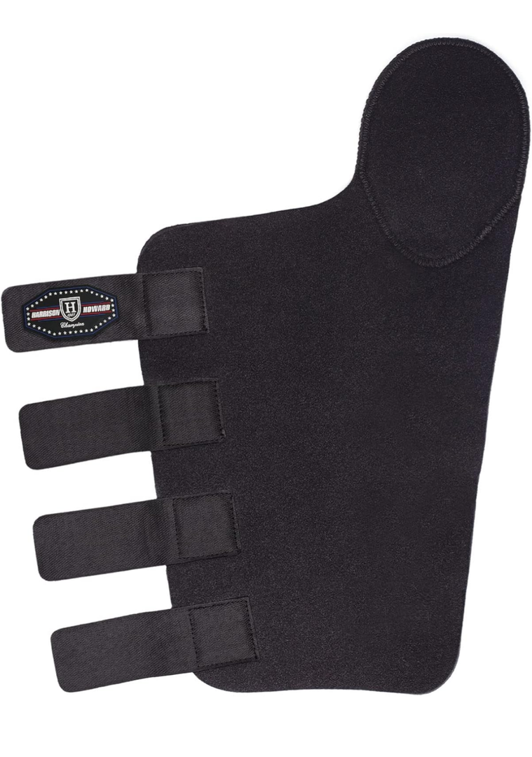 Harrison Howard Adjustable Touch Fasteners Quality Neoprene Versatile Horse Tail Guard Equine Tail Wrap Black