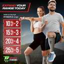 Rymora Calf Compression Sleeves Men Women - Leg Compression Sleeve Footless Socks - Shin Splint Relief Fitness Running (XX-Large, Gray)