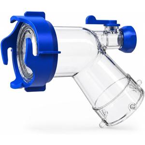RV Tank Rinser, Clear 45 Degree RV Sewer Hose Adapter with Shut-Off Valve, Reverse Flush Adapter for RV Black Water Tank, Leak-Resistant Bayonet Fitting for Standard 3-Inch RV Sewer Outlets