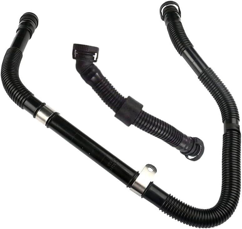 Secondary Air Injection Pump Hose 2Pcs 8L0133817 06A133817Q Compatible With VW Bora Golf Audi A3 TT Skoda 1.8T