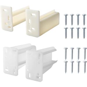 R 7227 Rear Drawer Track Back Plate, 5/16 in. x 7/8 in. and R 7265 Drawer Track Back Plate, 3/8 inch x 1 inch, Plastic
