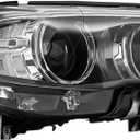 Headlight Assembly for 2014-2017 BMW 528i/535i Base/Luxury Sedan 4-Door (NOT For xDrive/M Sport Models), HID LED Halogen Head Lamp OE/OEM 63117343906 (Right Passenger Side)