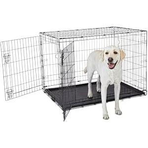 Animaze 2-Door Folding Dog Crate, 42.8" L x 28.7" W x 30.3" H
