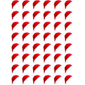 SYITCUN 24/48/108pcs Santa Hats for Adult and Little ones, Comfortable Christmas Hats Bulk, Red Classic Santa Claus Hat