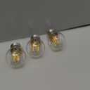 BlueStars G45 E26 Edison LED Filament Globe Bulb 120V 5W (60 Watt Equivalent), 2700K Warm White Light 550lm Non-Dimmable for Indoor Outdoor Holiday Home Decoration - 3 Packs