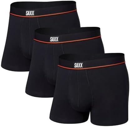 SAXX Underwear Co. Men's Non-Stop Stretch Cotton Trunk Fly 3-Pack, XL