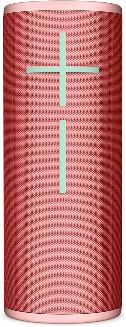 Ultimate Ears MEGABOOM 4 Portable Waterproof Bluetooth Speaker with Immersive 360-Degree Sound and Balanced Bass, Floating Speaker with 20-Hour Battery and 147ft (45m) Range - Red