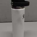 Hydro Flask Water Bottle - Insulated Stainless Steel - Wide Straw Lid, Non Spill, Leakproof in 24 Oz White
