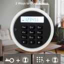 TIGERKING 1.2 Cu Ft Small Safe Box, White Security Safe with Digital Keypad, 2-Bolt Anti-Theft Locking Bolts, Removable Shelf, Easy Setup for Closet, Apartment, Dorm, Home Office