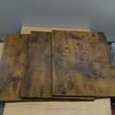 Furologee TV Stand for TVs up to 55 Inch, Entertainment Center with Open Storage Shelves, Media Console Table with Soundbar Shelf for Living Room, Bedroom, Rustic Brown, Scratches At Edges Of Wood Pieces