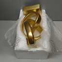 DOVDOV Abstract Gold Knot Statue, Geometric Knot Decor, Gold Decor on Shelf Bookshelf countertop for Living Room Coffee Table Office Coffee Table entryway entryway Desktop Decorative Ornament.