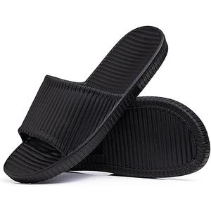 Women's Men’s Light Weight Bathroom Shower Slippers Quick Drying Pool Gym Indoor Home Beach Non Slip Spa Slides Toe Comfortable Soft Sandal, 42-43