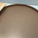 Gurfuy 24" Round Extra Ottoman Serving Tray - Rustic Wooden Table Tray for Farmhouse Decorative Oversized Coffee Table Trays Living Room Kitchen Counter Breakfast Brown