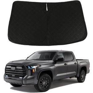 D-Lumina Windshield Sun Shade - Compatible with Toyota Tundra (Limited, SR5, Platinum, TRD Pro) 2022 2023 2024 2025 - Upgraded 3 Layers 240T Material, Foldable Front Window Sun Shield Protector