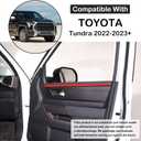 Aunginsy Car Inner Door Panel Strips Trim Compatible with Toyota Tundra Crew Max 2022-2026, Pickup Truck Front Rear Door Armrest Panel Molding Decorative Cover Protector ABS Interior Accessories