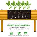 Land Guard Galvanized Raised Garden Bed with Legs, Galvanized Planter Raised Garden Boxes Outdoor(Yellow)