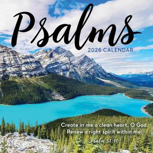 TF Publishing 2026 Psalms Wall Calendar - Large Grids for Appointments and Scheduling - Vertical Monthly Wall Calendar 2026 with Premium Gloss Paper for Home and Office Organization - 12in x 12in