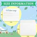 12 Set 5.5 x 4.25 Inches Camp Lined Flat Cards and Envelopes Set Camp Stationery with Envelopes for Boys and Girls Campers(Blue,Classic)