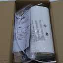 GO&SO White Textured Drum lampshade Medium Lamp Shade 13" Top x 13" Bottom x 10" High (Spider) Modern Linen Lamp Shades for Table Lamp Bedside Lamp Natural Linen Replacement Assembly is Required