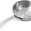 5.1-Inch Mini Egg Pan Stainless Steel Mini Sauce Pan Omelet Frying Pan with Spout for Home Kitchen Restaurant