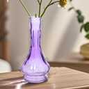 Eleganttime Bud Vases for Flowers,Glass Colored Bud Vase in Bulk Set of 10,Small Vintage Vase Bottle for Wedding Decorations,Garden and Home Decor,Centerpieces,Colorful Mexican Dcor