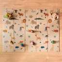 Reversible Safari Baby Play Mat - Lightweight and Foldable for Easy Travel