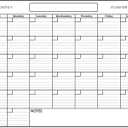 18" x 24" Erasable Undated One Month Laminated Wall Calendar Monthly Planner Blank Reusable Perfect for Organizing Home Office Academic Schedules w/FREE ERASE MARKER