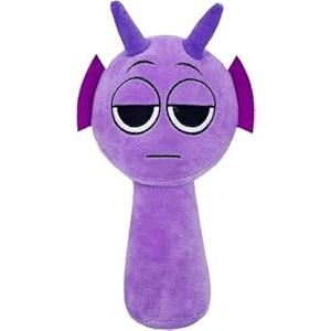 Sprunki Plush Toys Sprunky Wenda and Gray Plushies Sprunki Plushes Soft and Funs Stuffed Toys Dolls for Fans and Friends Birthday for Girls Boys (Purple)