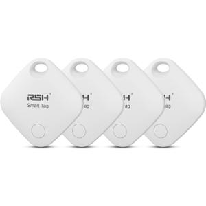 Air Tracker Tag 4 Pack Bluetooth Luggage Tracker tag Locator Works with Apple Find My,Smart Tracker for Suitcase, Bag, Backpack, Wallet,Replaceable Battery Smart tag Item Finder