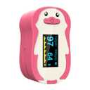 Infant Pulse Oximeter Pink, Oxygen Saturation Meter Fingertip for Children, Heart Rate Monitor for Kids Baby with Smart Reminder OED Display, Batteries & Lanyard Included