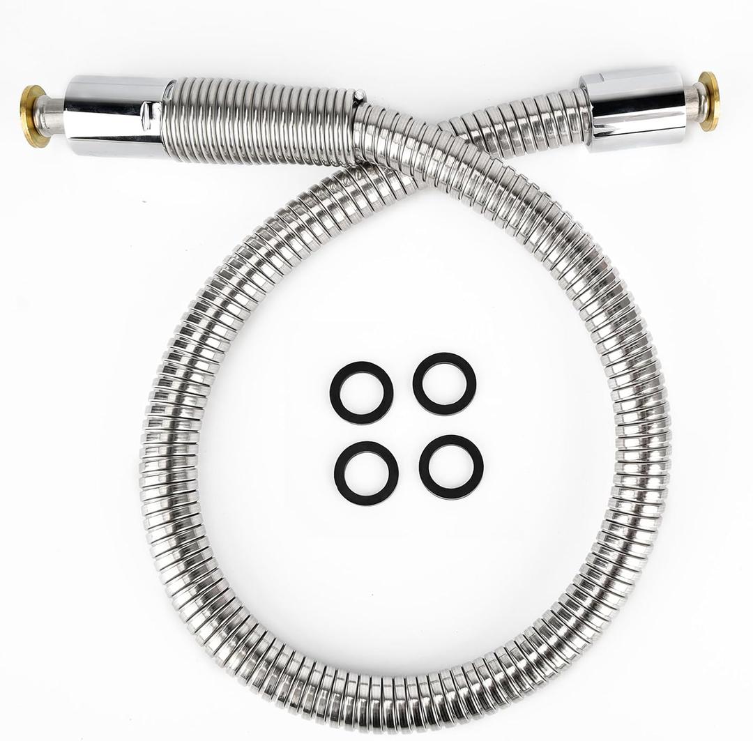 30" Commercial Sink Faucet Sprayer Hose,Stainless Steel Flexible Hose for Commercial Kitchen Sink Faucets,No Deformation Pre-rinse Sprayer H ose